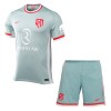 Conjunto (Camiseta+Pantalón Corto) Atlético Madrid Segunda Equipación 2024-25 - Niño